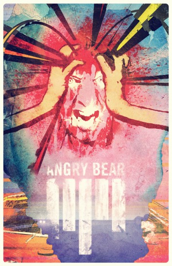 angry bear poster