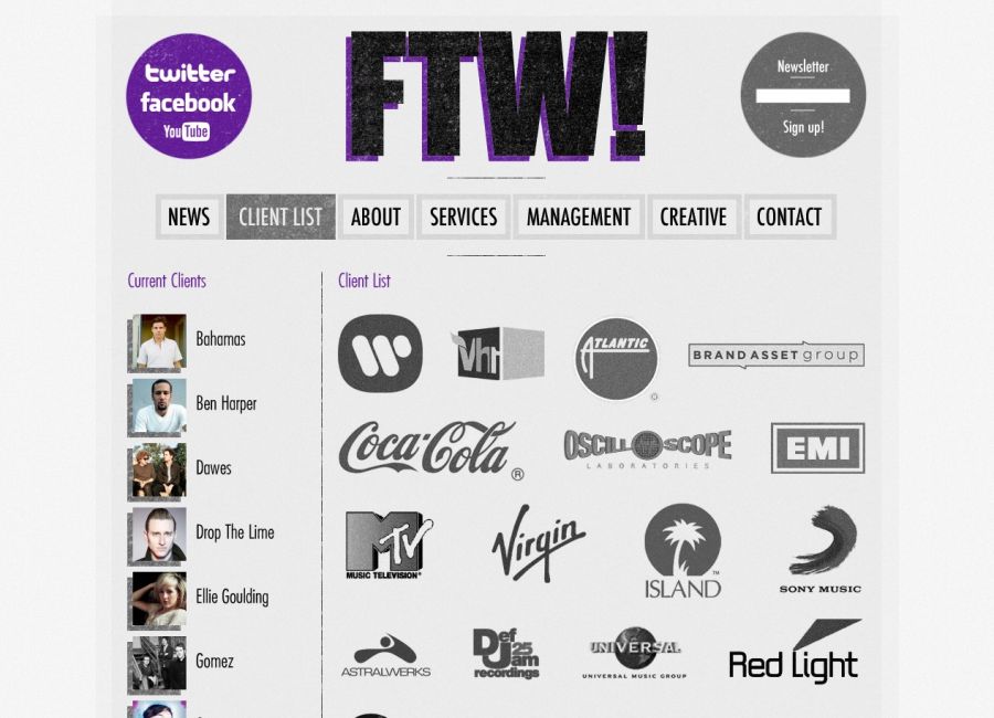 clients page