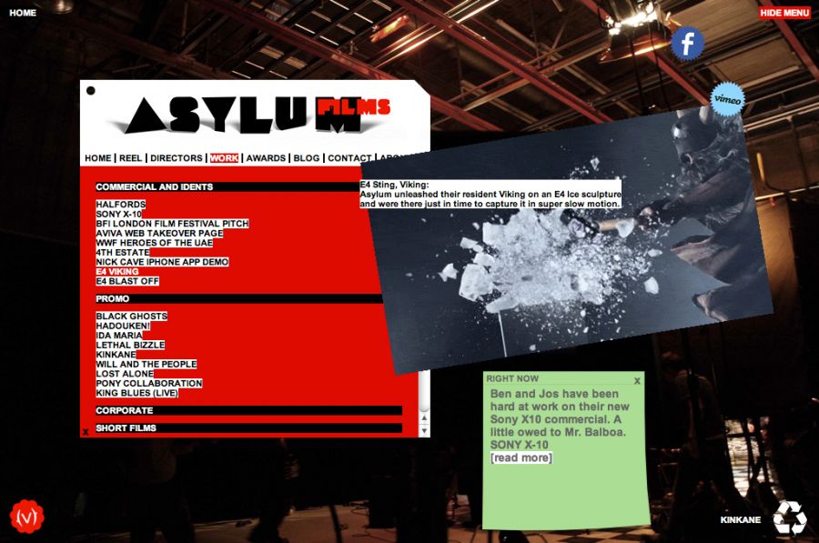 home page