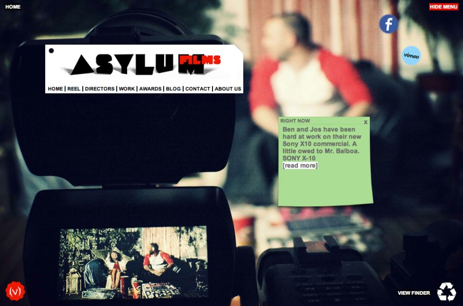 home page