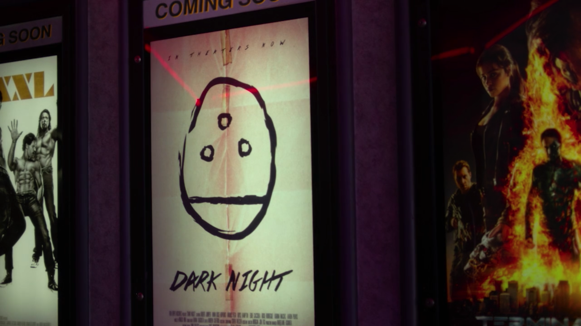 cinema lightbox poster sequence
