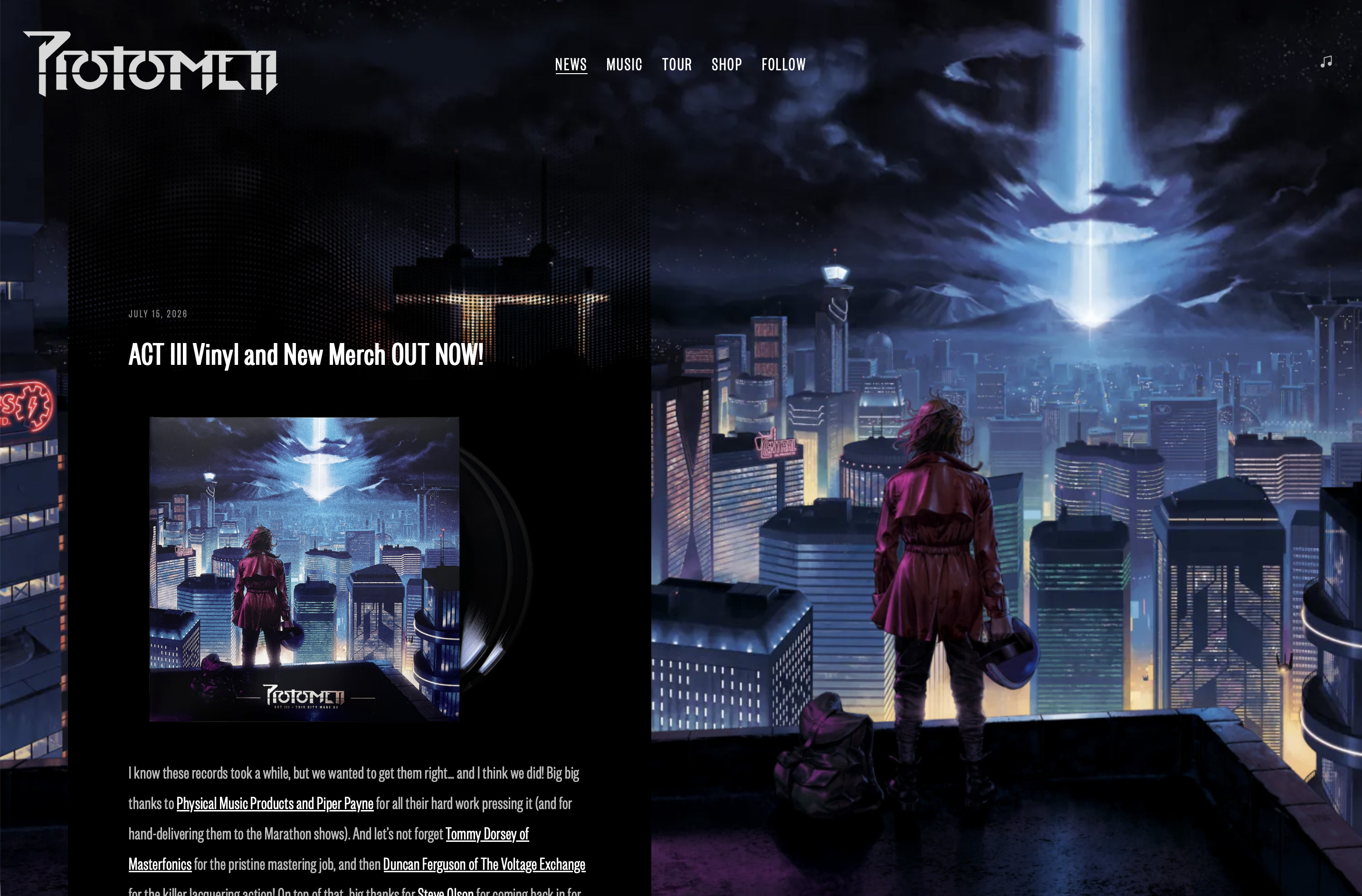 news page
